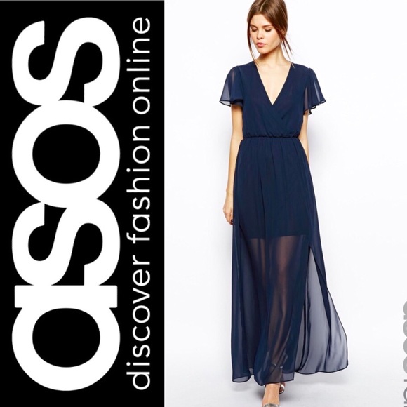 asos chiffon maxi dress